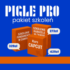 Pigle Pro - BESTSELLERY 3w1 - zestaw szkoleń i kursów online
